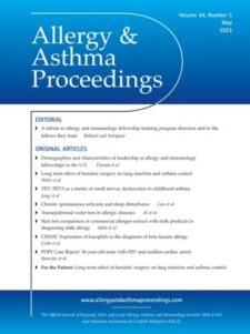 si Sueño Mono Medical Journals: Allergy & Asthma Proceedings